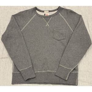 Champion x Todd Snyder Made in Canada Grey Raglan Sweatshirt Medium